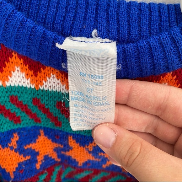 Vintage Knit Pullover Toddler Size 2T - Picture 4 of 6